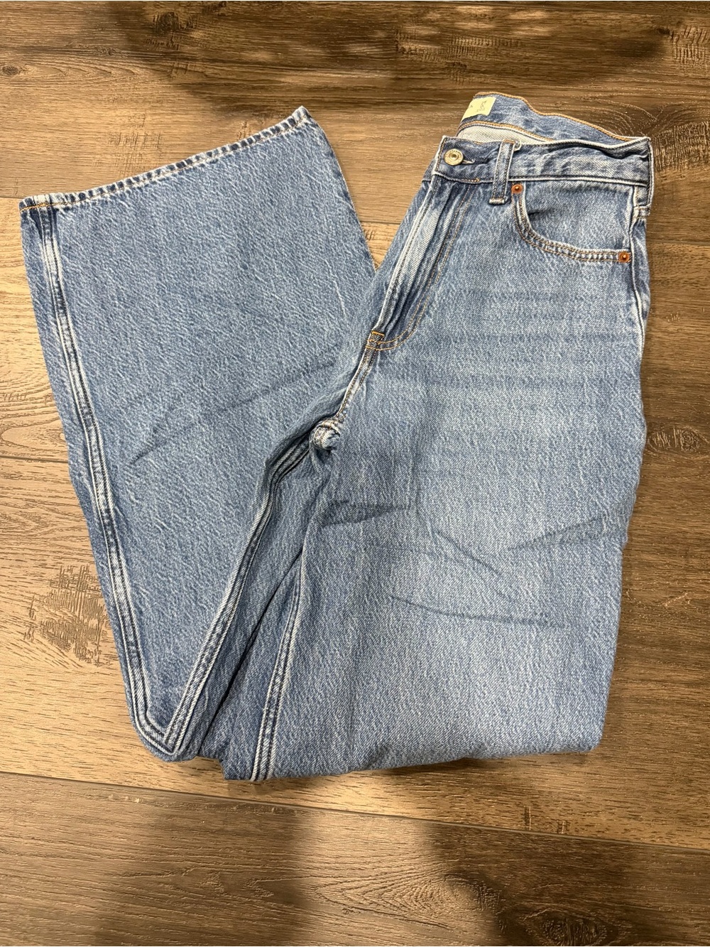 Abercrombie & Fitch Light Blue Straight Leg Jeans